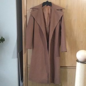 Boohoo camel coat